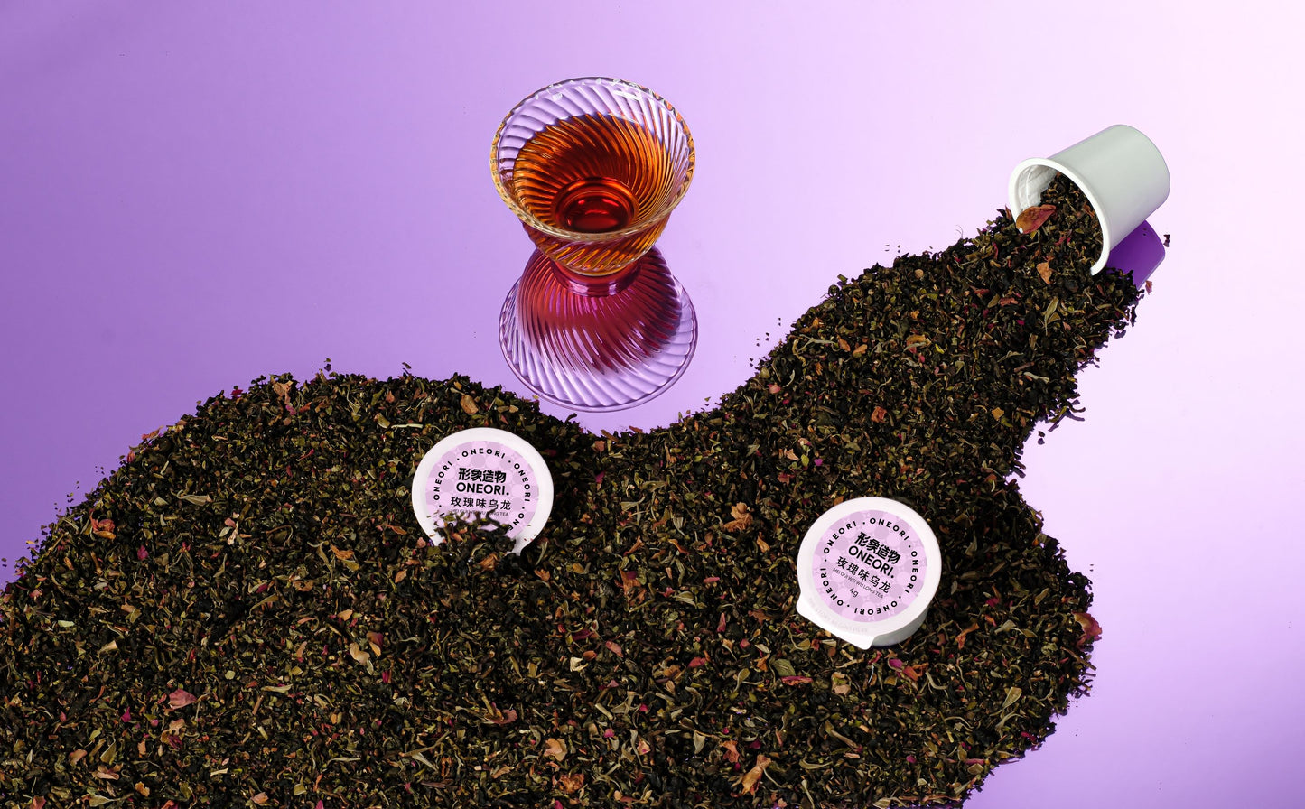 Rose Flavored Oolong Tea|5 Boxes (25 Pods) | 8 Flavors | K-Cup Compatible |FreeTea Maker| Free Shipping|tea for one