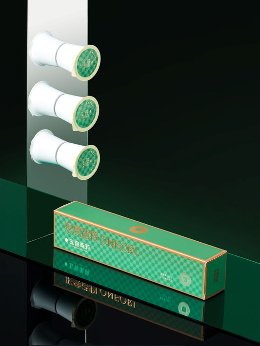 Fragrant Jasmine Tea - 5 Boxes (25 Pods)  | 8 Flavors | K-Cup Compatible |FreeTea Maker| Free Shipping|tea for one